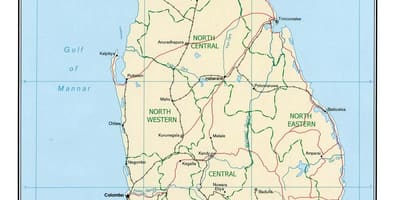 Mapa de el fin del mundo, Sri Lanka