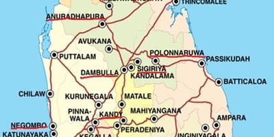 Ella mapa de Sri Lanka
