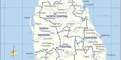 Mapa de grahalokagaraya Sri Lanka