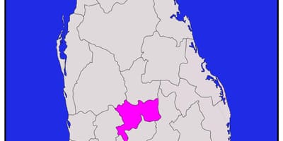 Kandy, en Sri Lanka mapa