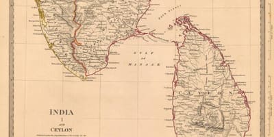 Antiguo Ceilán mapa