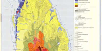 Mapa de suelos mapa de Sri Lanka