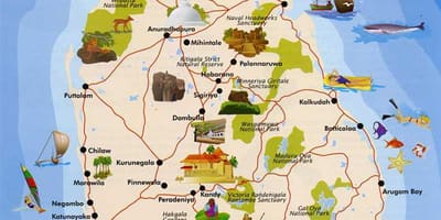 Sri Lanka, la isla de mapa